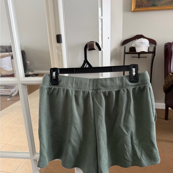 Sage Green Women's Athletic Shorts - Picture 2 of 3
